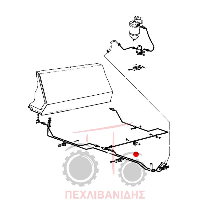Σωλήνας πετρελαίο Massey Ferguson 294S-1014 Σωλήνας πετρελαίο Massey Ferguson 294S-1014