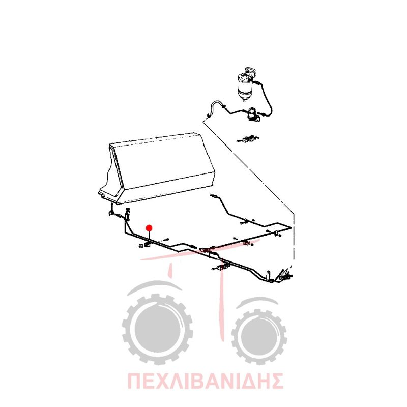 Σωλήνας πετρελαίο Massey Ferguson 294S Σωλήνας πετρελαίο Massey Ferguson 294S