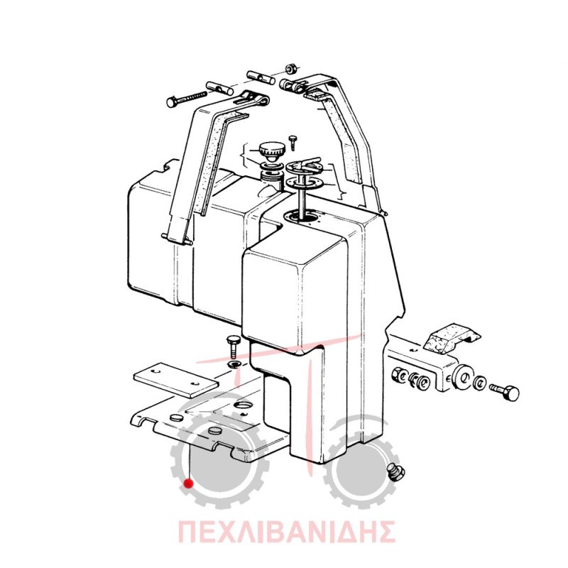 Βάση ρεζερβουάρ Massey Ferguson 174-194-374-394 S-V