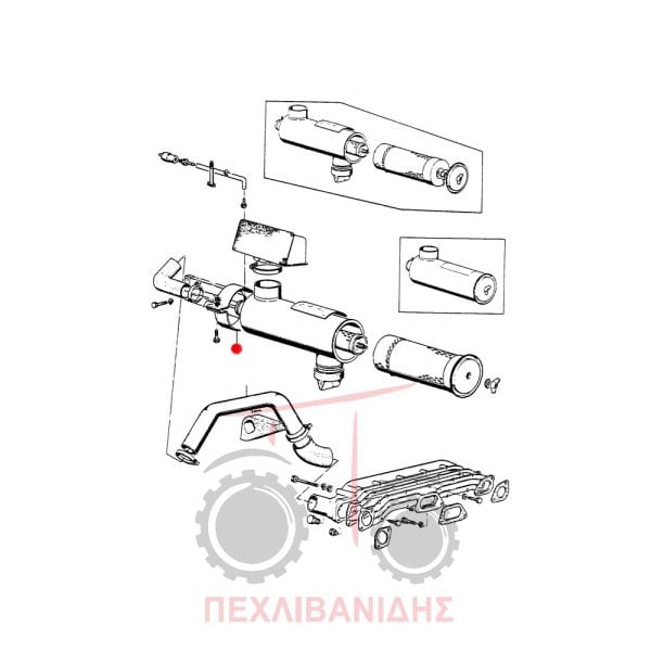 Βάση κουτί φιλτρού αέρας Massey Ferguson 174-194-374-394