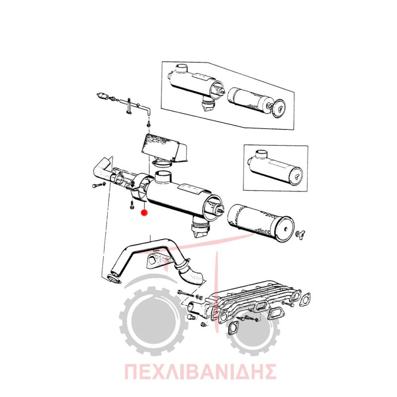 Βάση κουτί φιλτρού αέρας Massey Ferguson 174-194-374-394