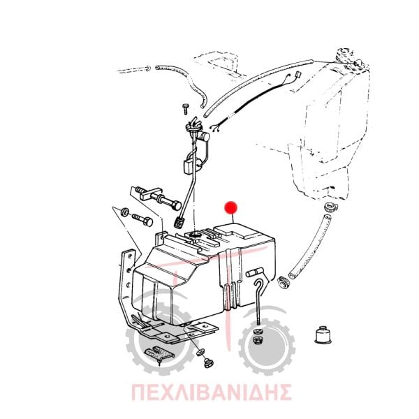 Ρεζερβουάρ βοηθητικό Massey Ferguson 377-387-397-1007