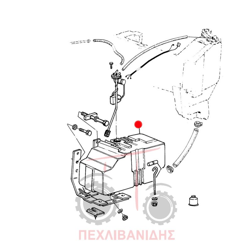 Ρεζερβουάρ βοηθητικό Massey Ferguson 377-387-397-1007