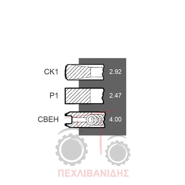Ελατήρια κινητήρα Perkins 1004-1006T