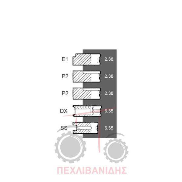 Ελατήρια κινητήρα Perkins 212-236-6354.4