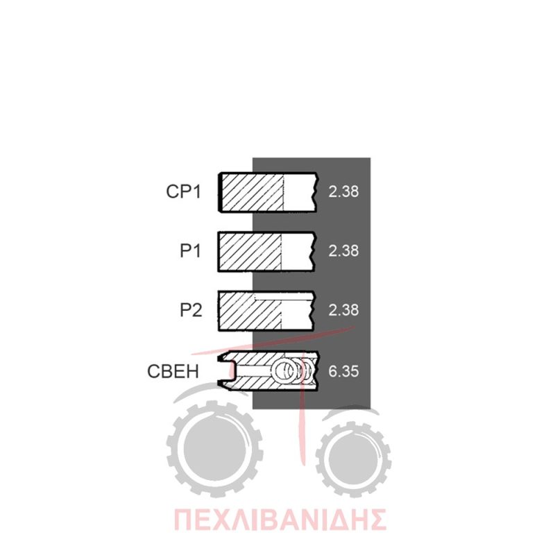 Ελατήρια κινητήρα Perkins 212-236-6354.4 Ελατήρια κινητήρα Perkins 212-236-6354.4