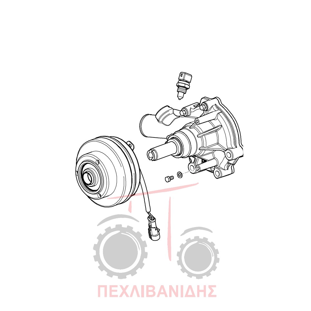 Υδραντλία με ηλεκτρικό συμπλέκτη Massey Ferguson 2400