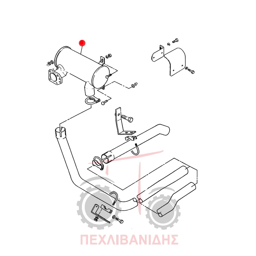 Σελασιέ κάτω μηχανής Turbo Massey Ferguson 390Τ-398Τ
