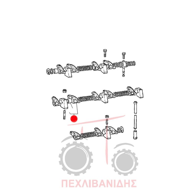 Κοκοράκι πιανόλα δεξί Massey Ferguson 4200-4300-6200-6400-7400