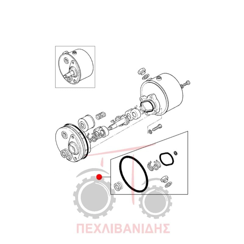 Σετ αντλίας τιμονιού Massey Ferguson 240-360