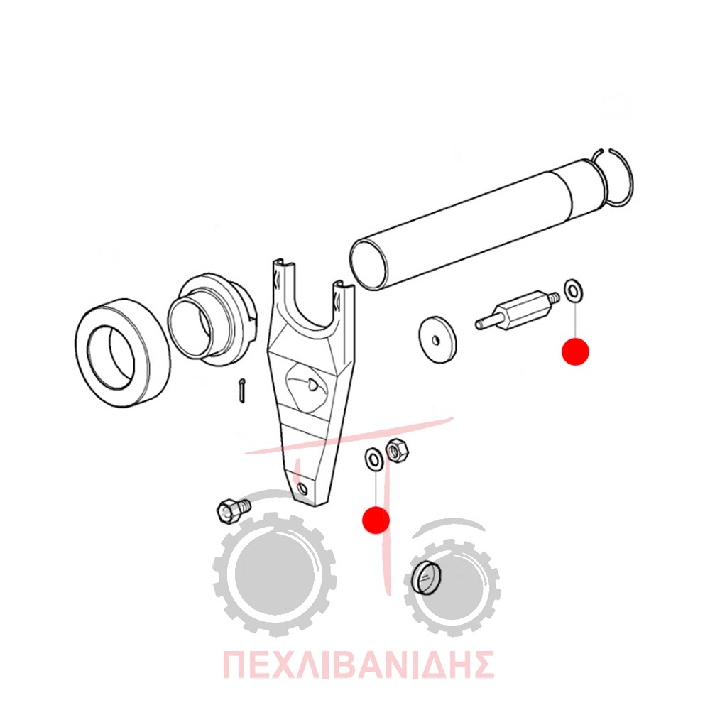 Ροδέλα πείρου Massey Ferguson 3400