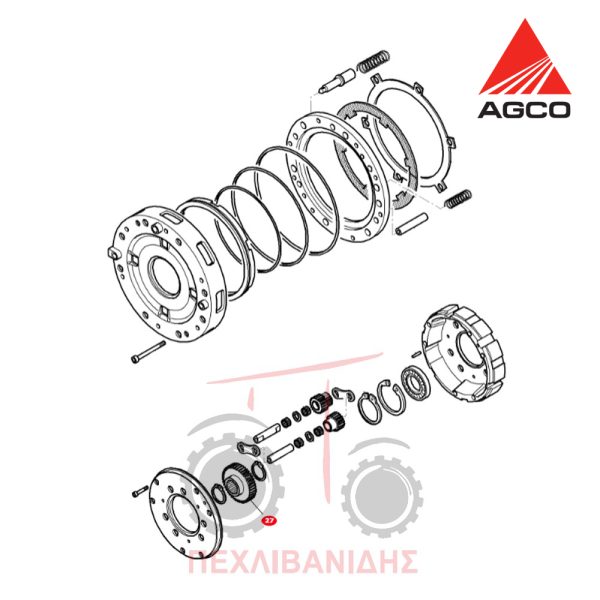 Γρανάζι συμπλέκτη Massey Ferguson 5400-6200-6400