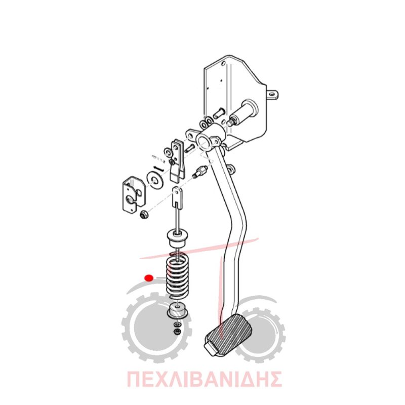 Ελατήριο πεντάλ Massey Ferguson 3600