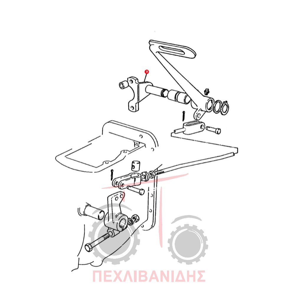 Clutch pivot Massey Ferguson 188-265-275-290 - Image 2