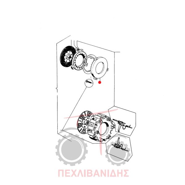 Πλάκα δίσκος κίνησης Massey Ferguson 5860-8830