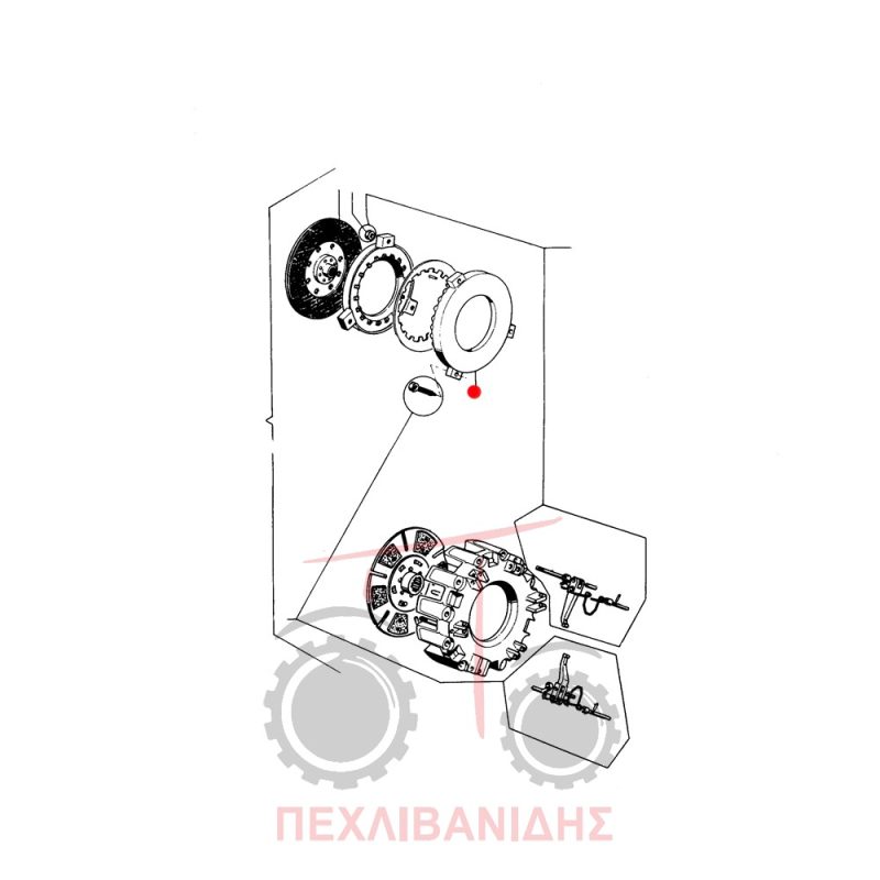 Πλάκα δίσκος κίνησης Massey Ferguson 5860-8830 Πλάκα δίσκος κίνησης Massey Ferguson 5860-8830
