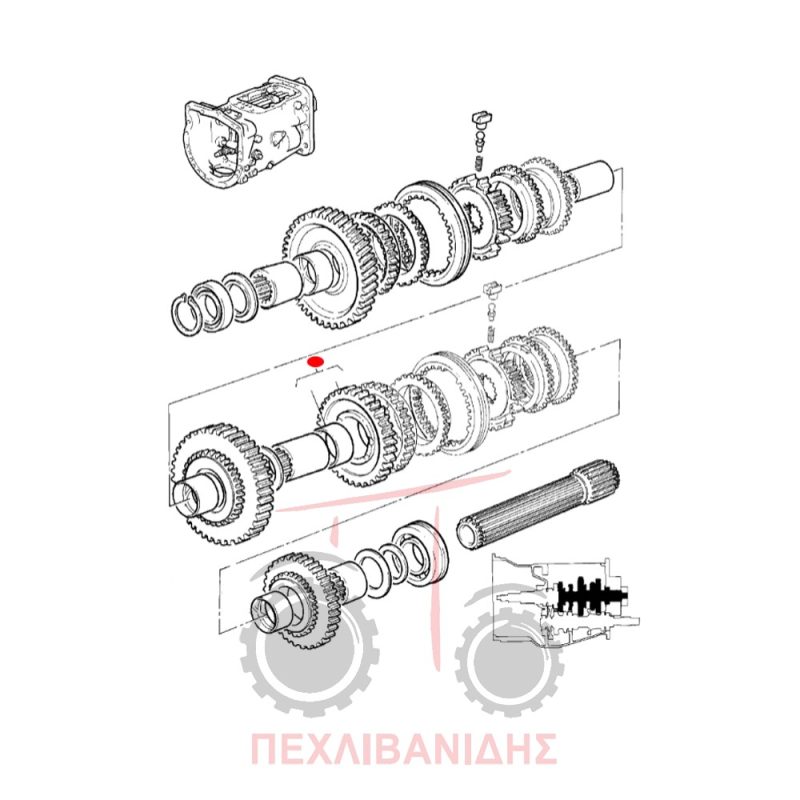 Γρανάζι σασμάν Massey Ferguson 390-399-4200-4300-5300