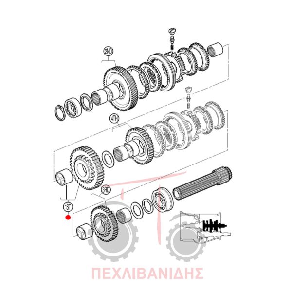 Γρανάζι σασμάν Massey Ferguson 390-399