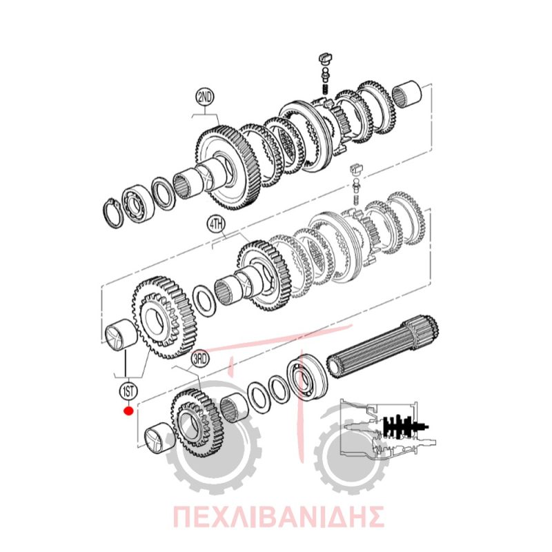 Γρανάζι σασμάν Massey Ferguson 390-399 Γρανάζι σασμάν Massey Ferguson 390-399