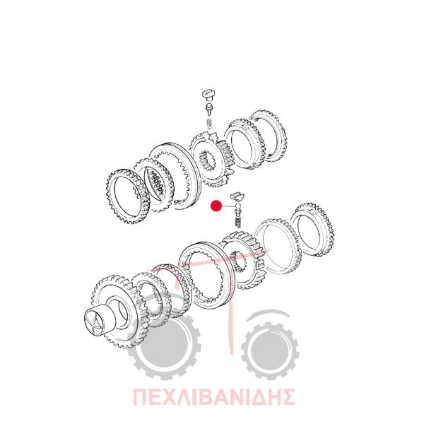 Μπίλια σασμάν Massey Ferguson 390-399