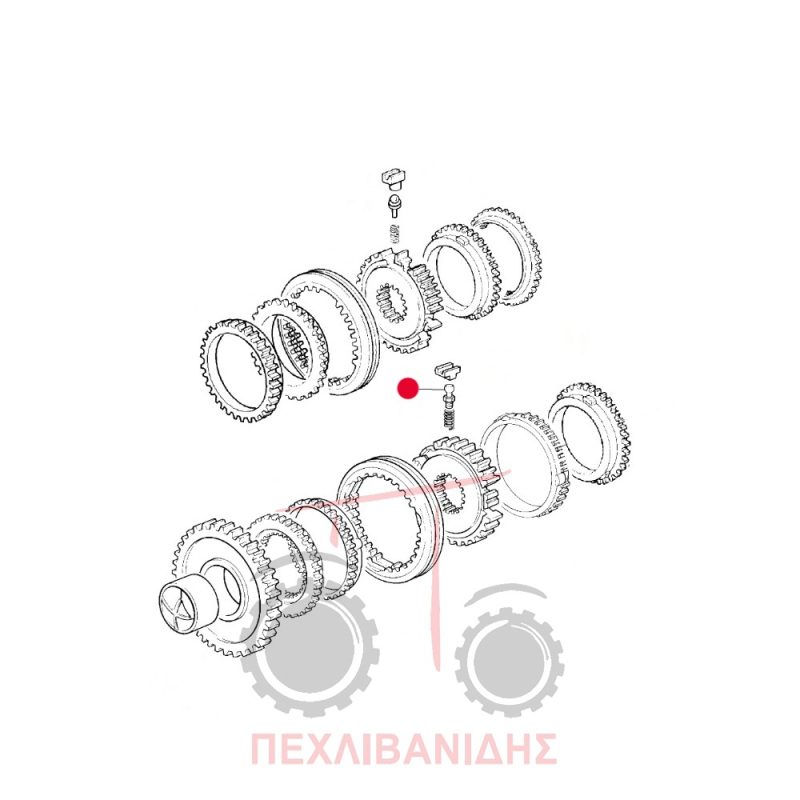 Μπίλια σασμάν Massey Ferguson 390-399