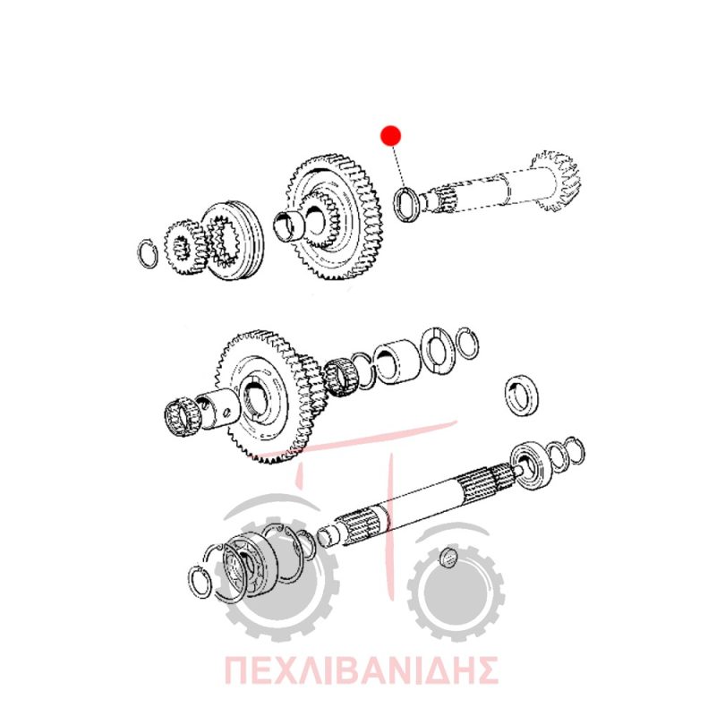 Ροδέλα πηνίου πίσω Massey Ferguson 3400