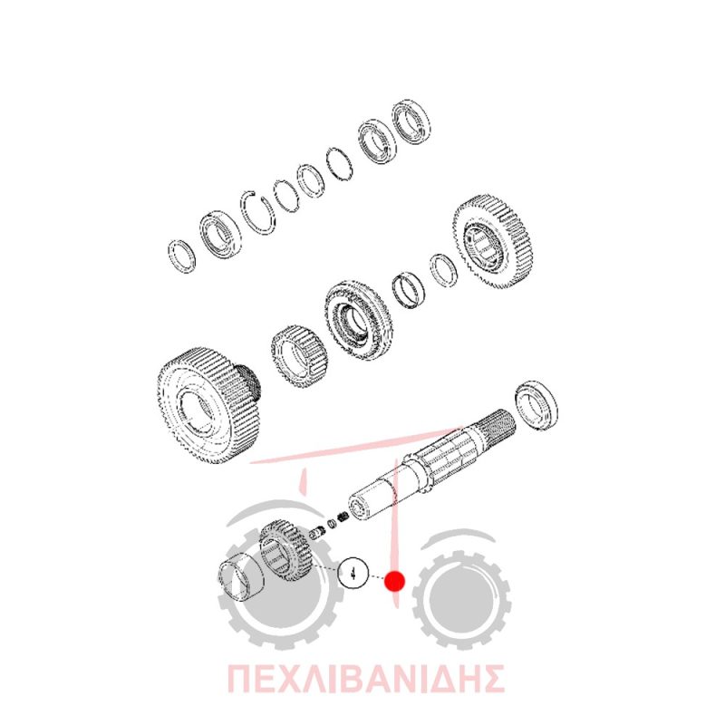 Γρανάζι σασμάν Massey Ferguson 5400-6400-6600-6700