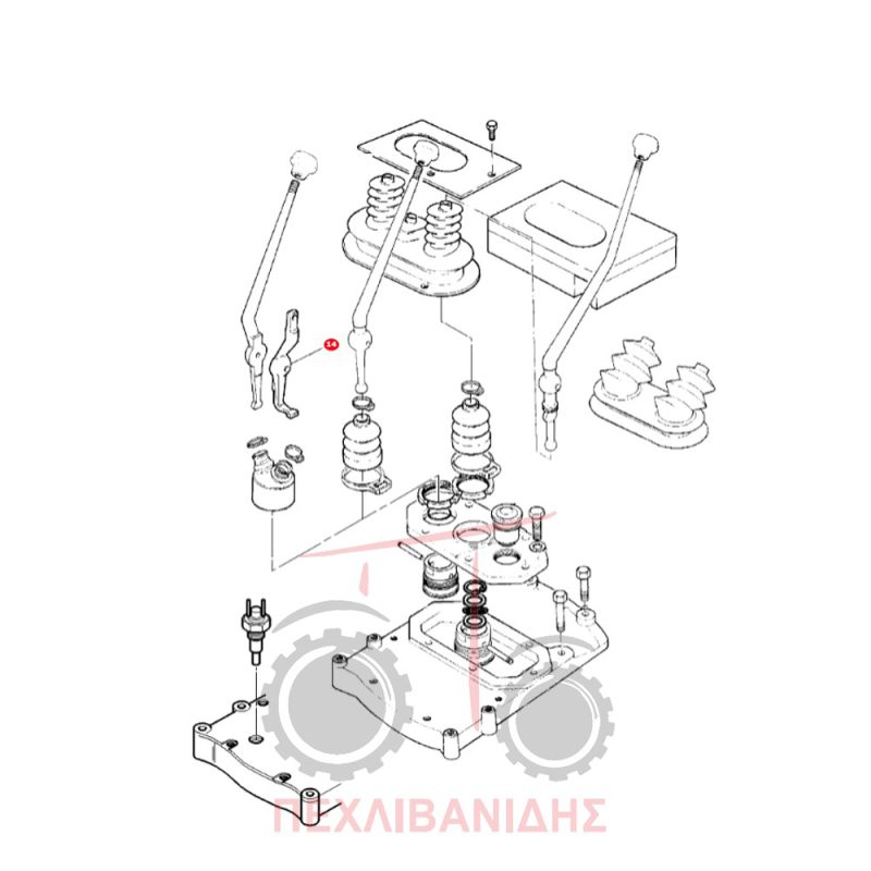 Λεβιές αργό-γρήγορο Massey Ferguson 353-360-390-410