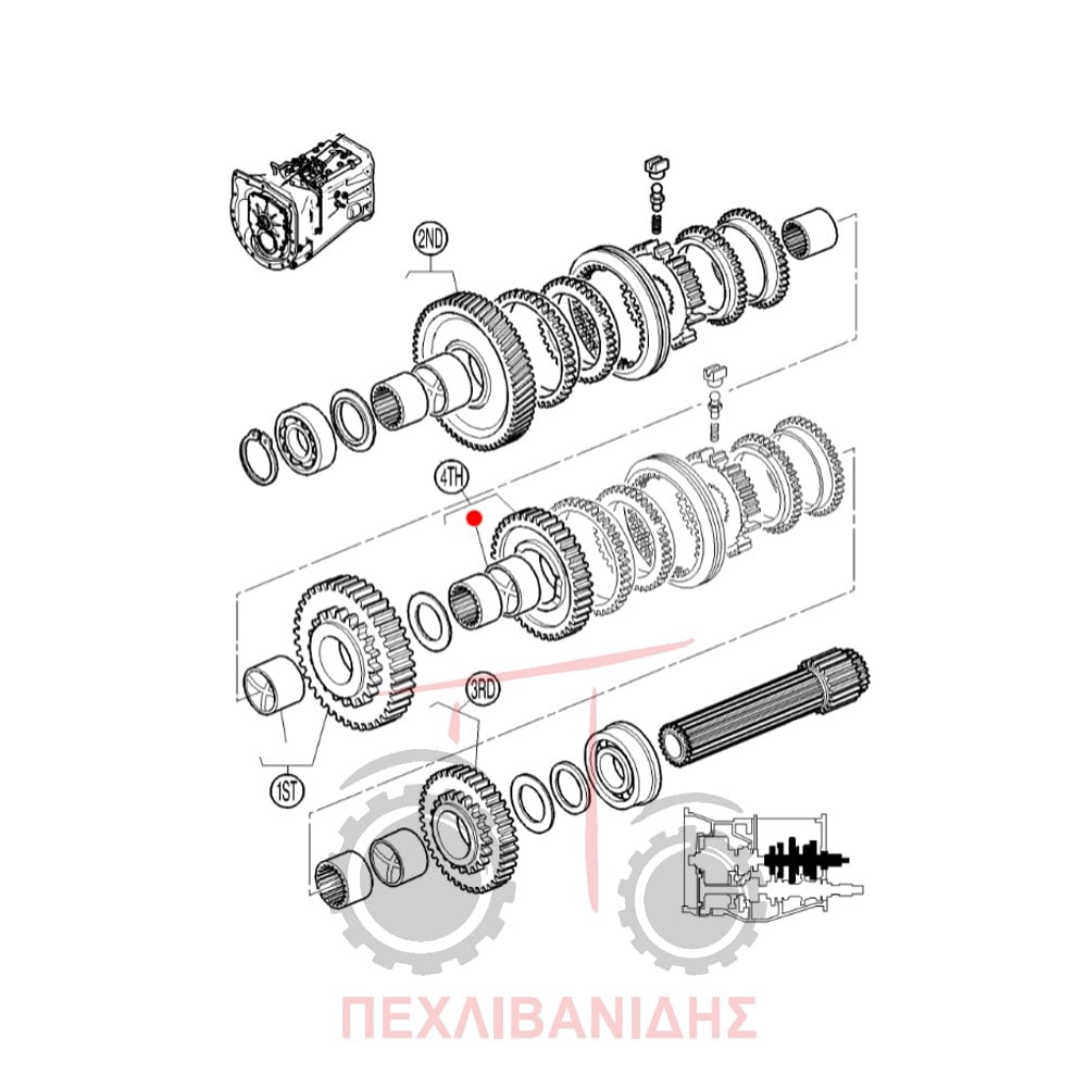 Δαχτυλίδι γραναζιού σασμάν Massey Ferguson 390-398-4200-4300