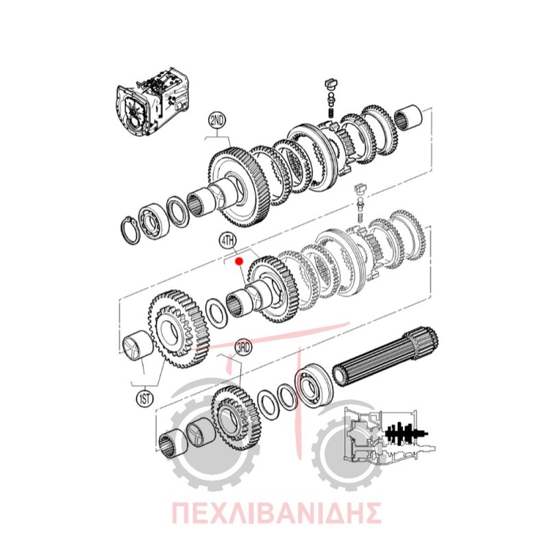 Δαχτυλίδι γραναζιού σασμάν Massey Ferguson 390-398-4200-4300