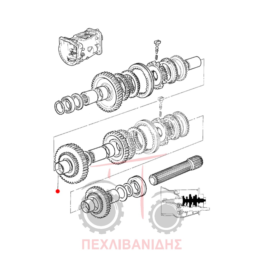 Δαχτυλίδι γραναζιού σασμάν Massey Ferguson 390-398-4200-4300