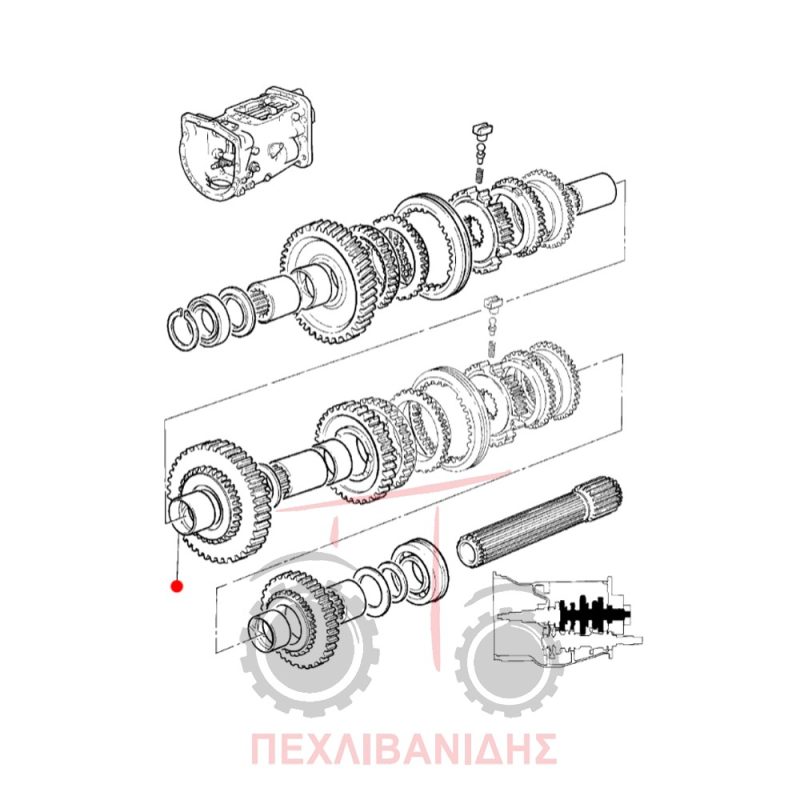 Δαχτυλίδι γραναζιού σασμάν Massey Ferguson 390-398-4200-4300 Δαχτυλίδι γραναζιού σασμάν Massey Ferguson 390-398-4200-4300