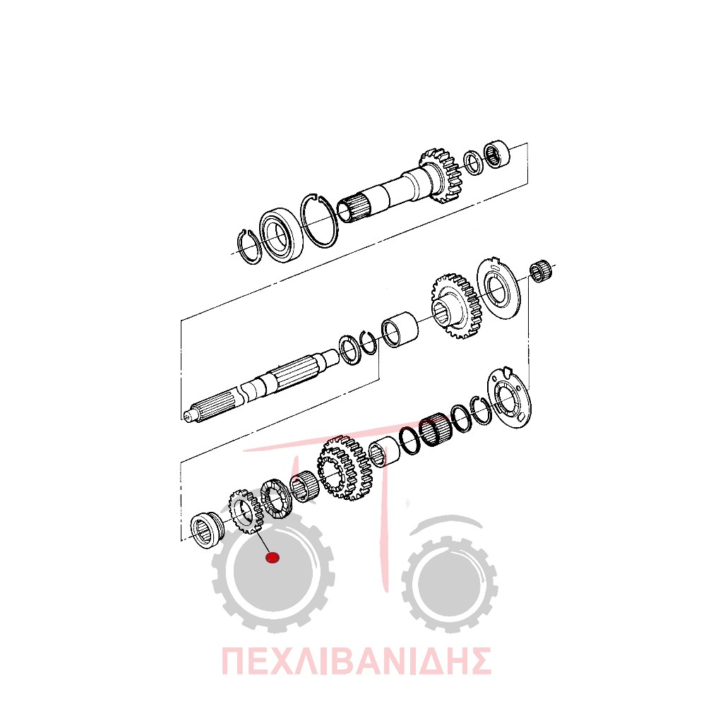 Γρανάζι κόμπλερ υπεραργό Massey Ferguson 399-4200-4300