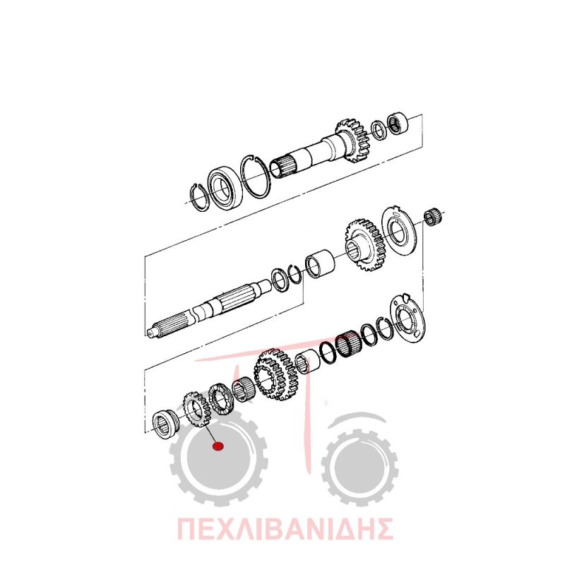 Γρανάζι κόμπλερ υπεραργό Massey Ferguson 399-4200-4300