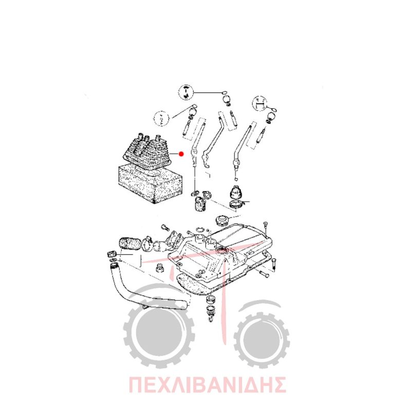 Φυσούνα λεβιέ ταχυτήτων Massey Ferguson 675-690-698-699