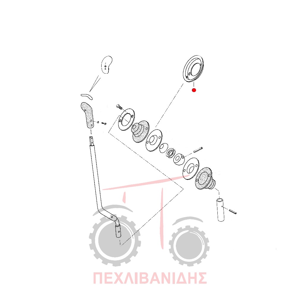 Βάση λεβιέ ρεβέρσας Massey Ferguson 4400