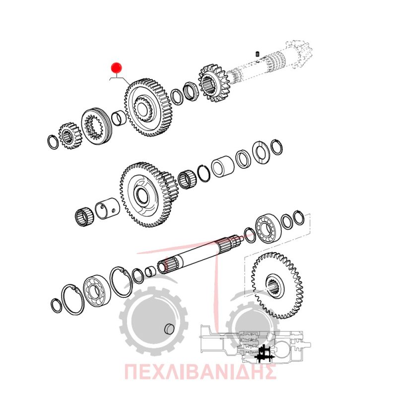 Γρανάζι Massey Ferguson 3300-3400
