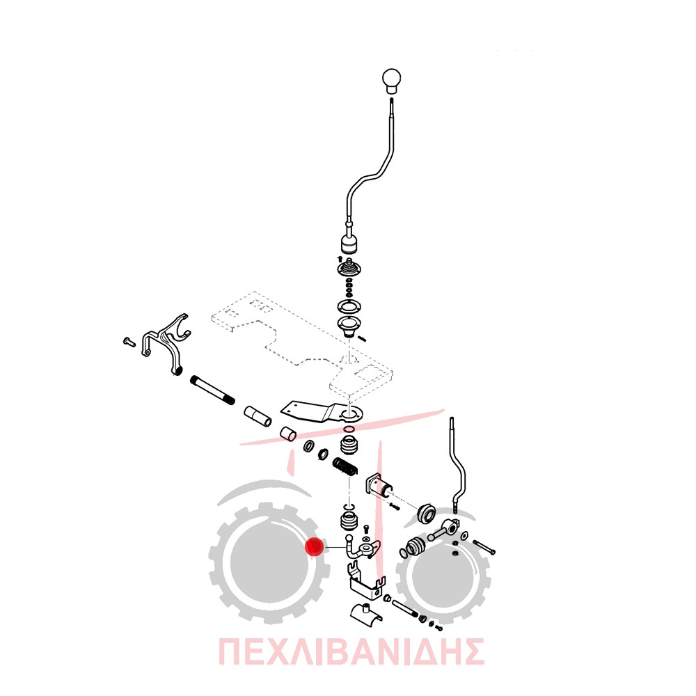 Μπρατσάκι λεβιέ ταχυτήτων Massey Ferguson 430