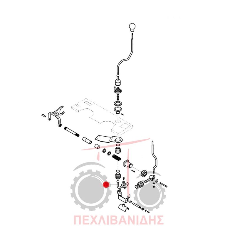 Μπρατσάκι λεβιέ ταχυτήτων Massey Ferguson 430 Μπρατσάκι λεβιέ ταχυτήτων Massey Ferguson 430