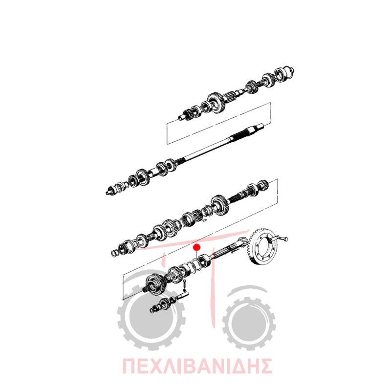 Ρυθμιστική ροδέλα σασμάν 2.20mm Massey Ferguson Ρυθμιστική ροδέλα σασμάν 2.20mm Massey Ferguson