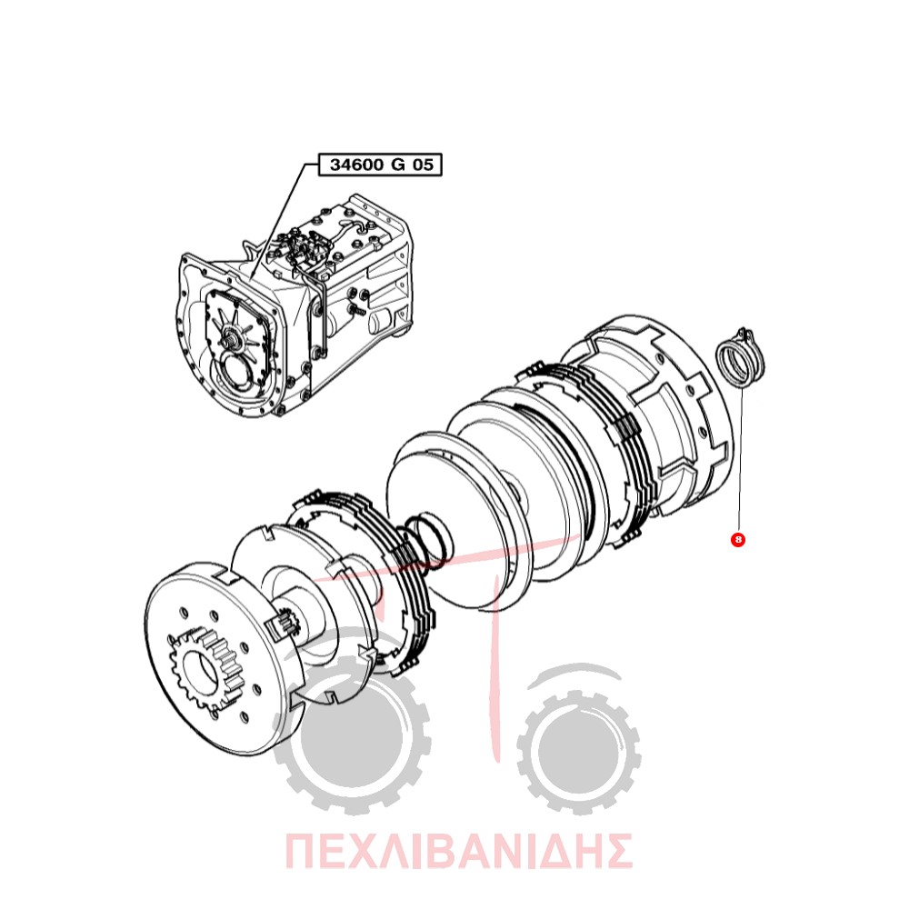 Shim washer Massey Ferguson 390-399-4245-4260-4370 - Image 2