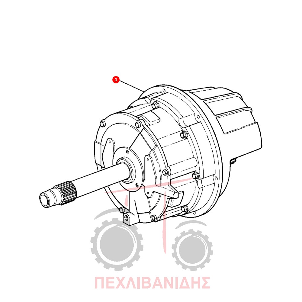 Κουτί Dynashift κομπλέ Massey Ferguson 8100