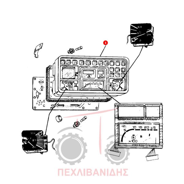 Ταμπλό κομπλέ Massey Ferguson 384
