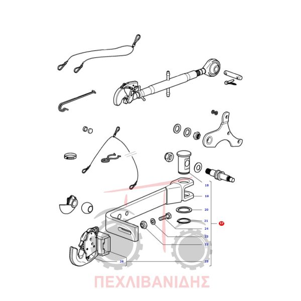 Λάμα υδραυλικού δενδροκομικό Massey Ferguson 3445