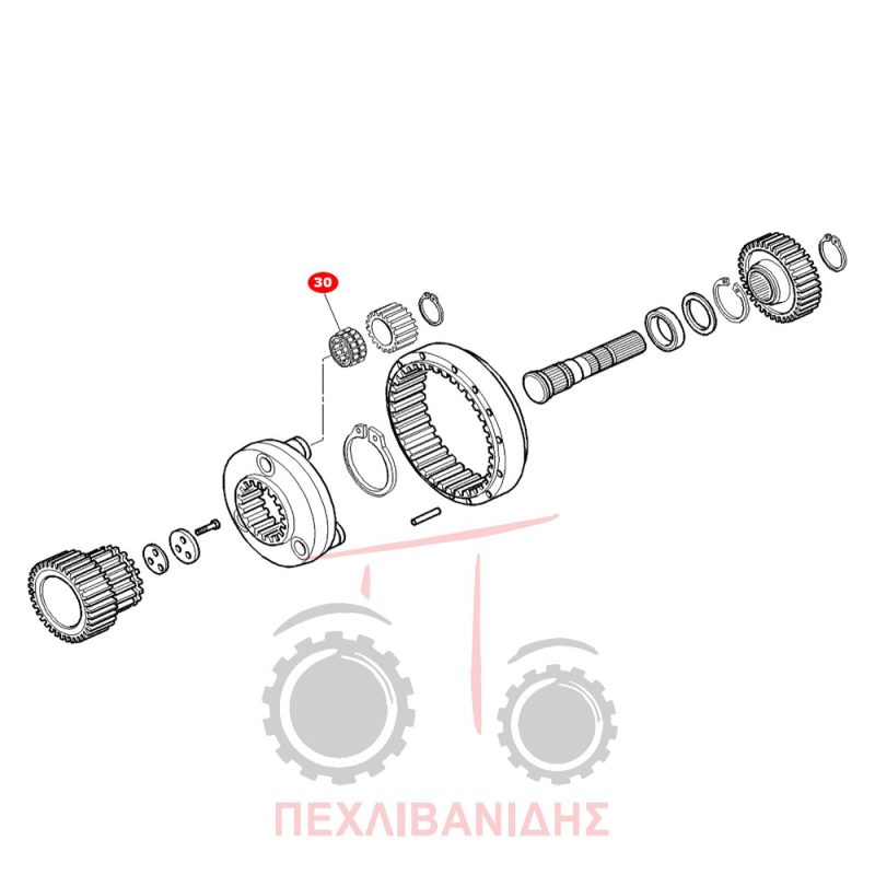 Ρουλεμάν πίσω μειωτήρα Massey Ferguson 8170-8200