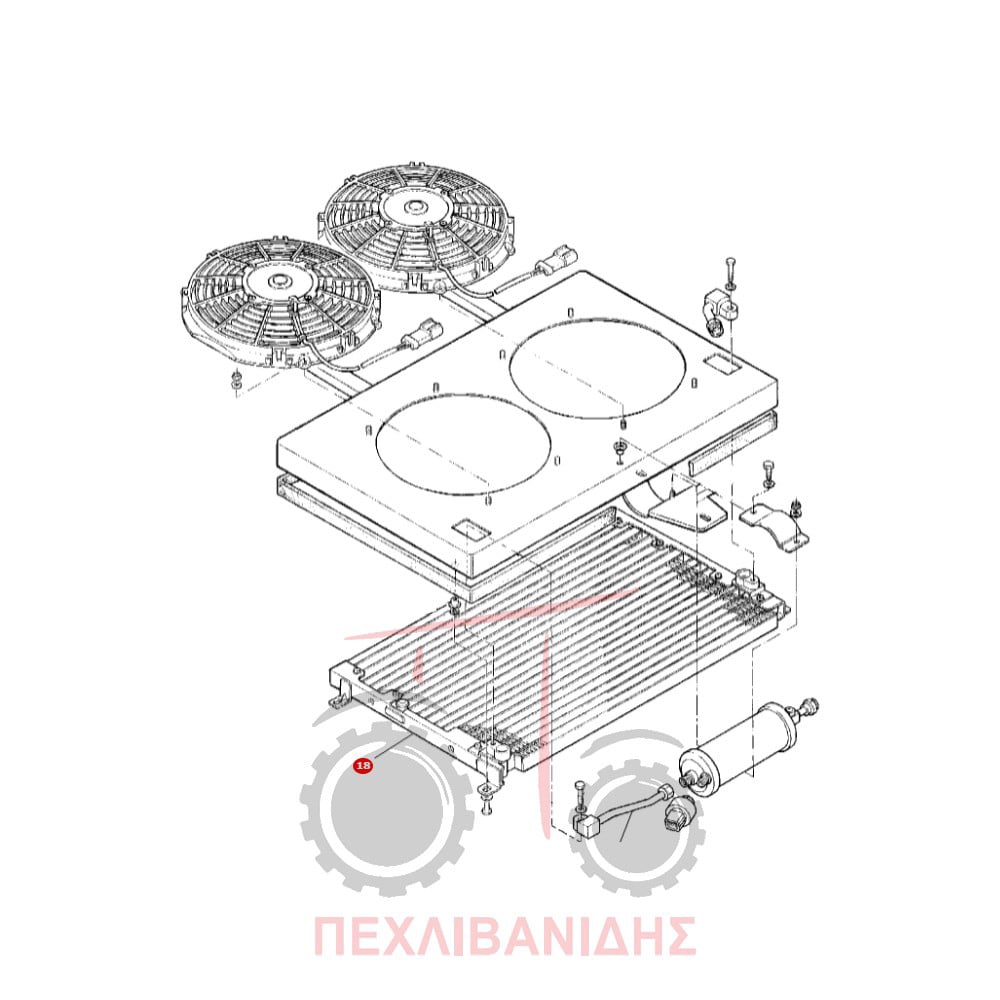 Ψυγείο aircondition condenser Massey Ferguson 3300-3400