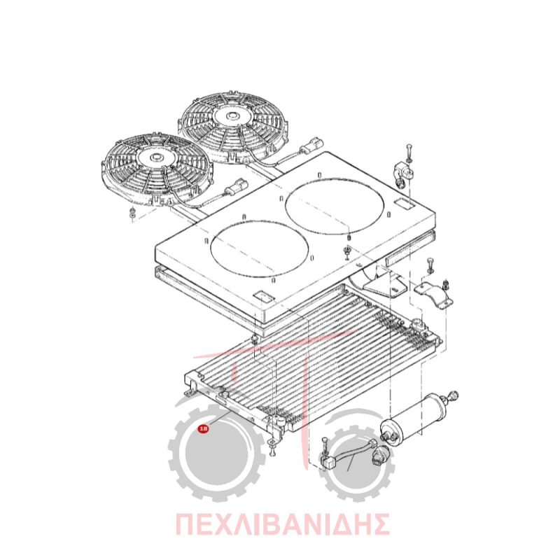 Ψυγείο aircondition condenser Massey Ferguson 3300-3400