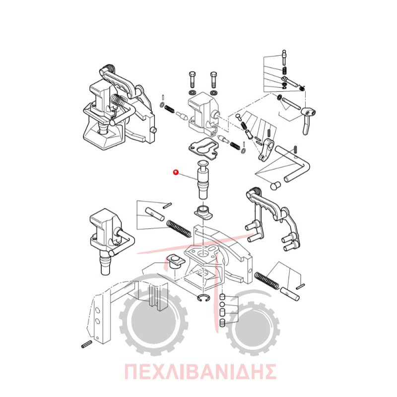 Πείρος κοτσαδούρας Massey Ferguson 5400-6400 Πείρος κοτσαδούρας Massey Ferguson 5400-6400