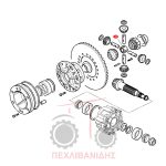 Πίσω βάση πείρου διαφορικού Massey Ferguson 6400-7600-7700 Πίσω βάση πείρου διαφορικού Massey Ferguson 6400-7600-7700