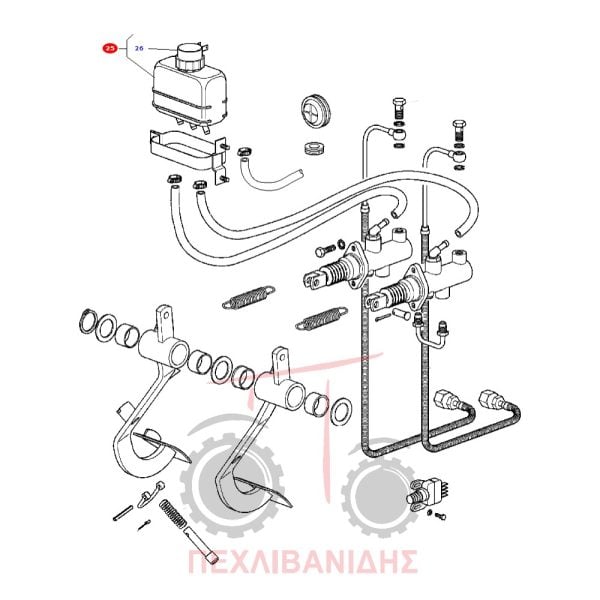 Δοχείο φρένων Massey Ferguson 3400